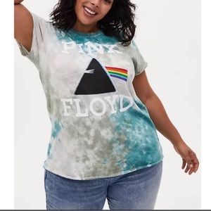 Torrid Pink Floyd tie dye shirt size 2